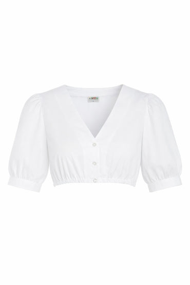 Berwin V-Neck Dirndl Blouse  "Janis" white