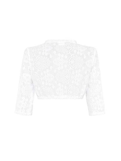 Berwin Lace Dirndl Blouse 3/4 Sleeve "Lena" white