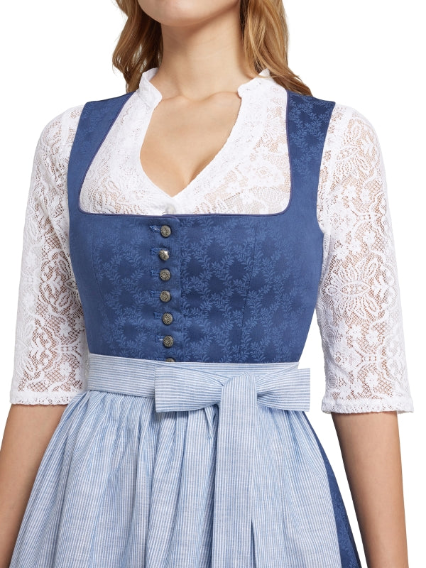 Berwin Lace Dirndl Blouse 3/4 Sleeve "Lena" white