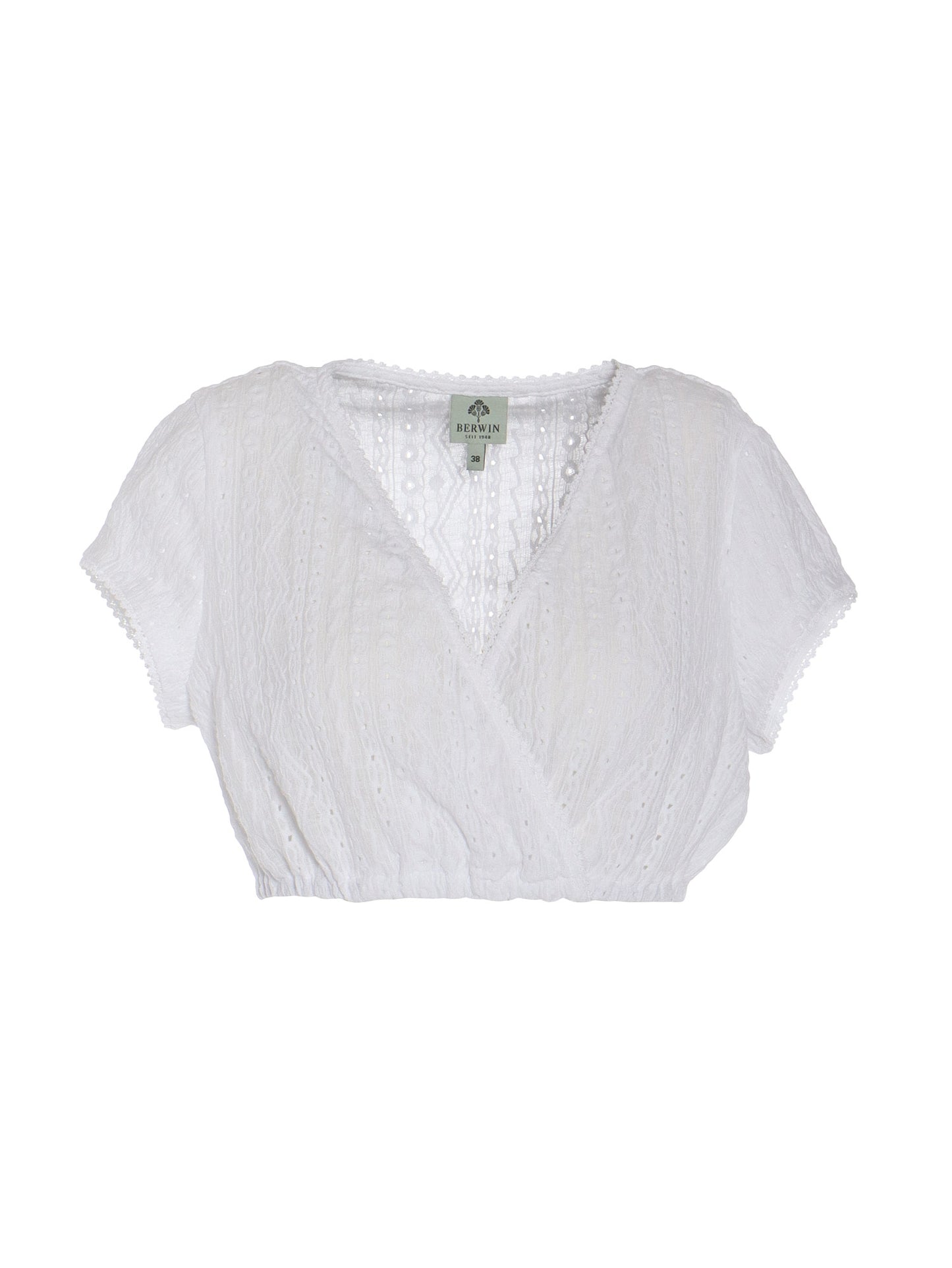 Berwin Lace Dirndl Blouse, White