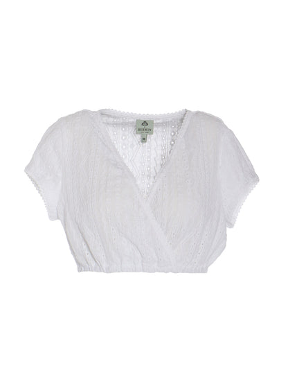 Berwin Lace Dirndl Blouse, White