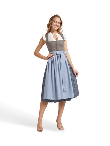 Berwin Sleeveless Dirndl Blouse "Julia"  white