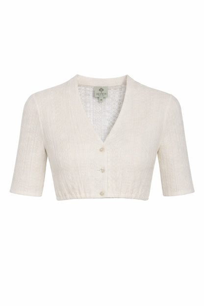 Berwin 3/4 Sleeve Lace Dirndl Blouse "Joy" ecru