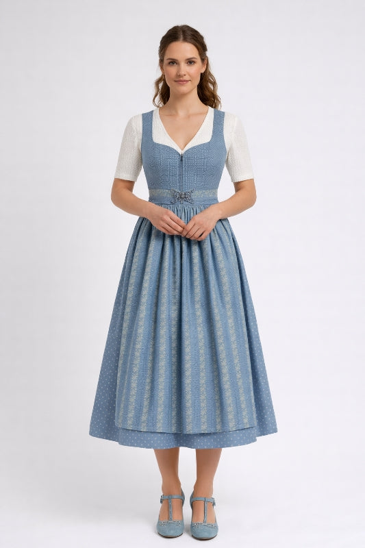 Berwin 3/4 Sleeve Lace Dirndl Blouse "Joy" ecru