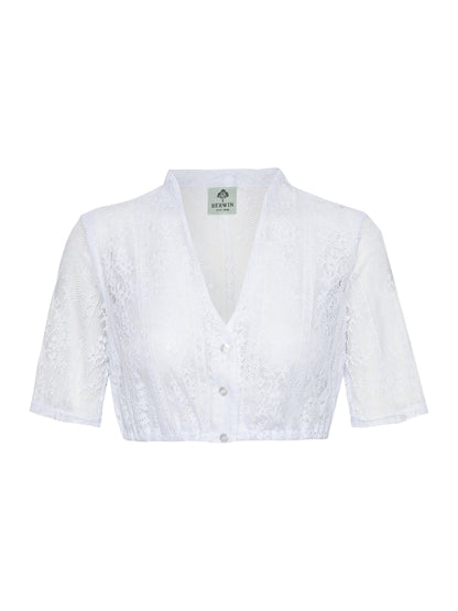 Berwin Dirndl Lace Blouse "Mira" white