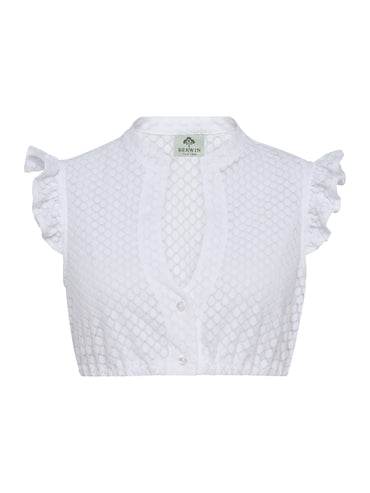 Berwin Short Sleeve Dirndl Blouse "Zoe" white