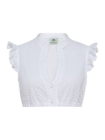 Berwin Short Sleeve Dirndl Blouse "Zoe" white