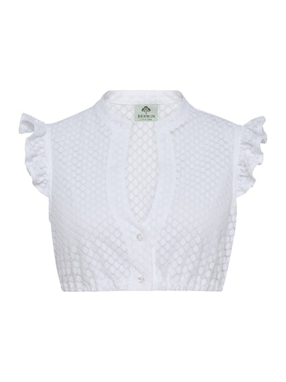 Berwin Short Sleeve Dirndl Blouse "Zoe" white