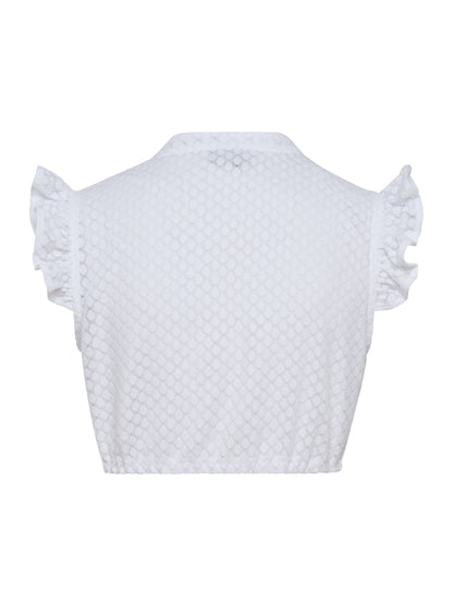 Berwin Short Sleeve Dirndl Blouse "Zoe" white