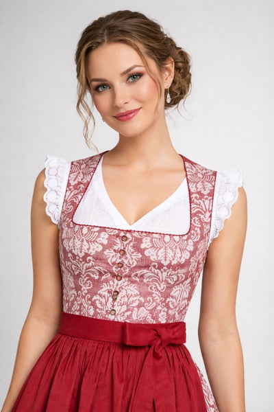 Berwin Short Sleeve Dirndl Blouse "Dana" white