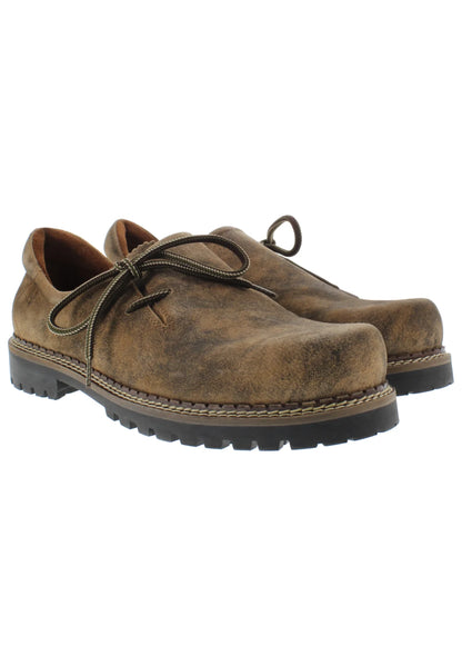Xaver Mens Haferl Shoes "Josef" Antique velour oak