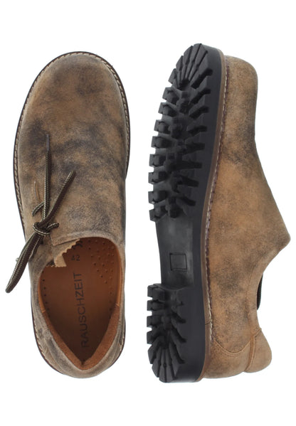 Xaver Mens Haferl Shoes "Josef" Antique velour oak