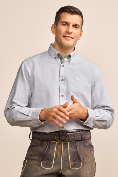 Krueger Traditional  Shirt "Ronald" gray (L)
