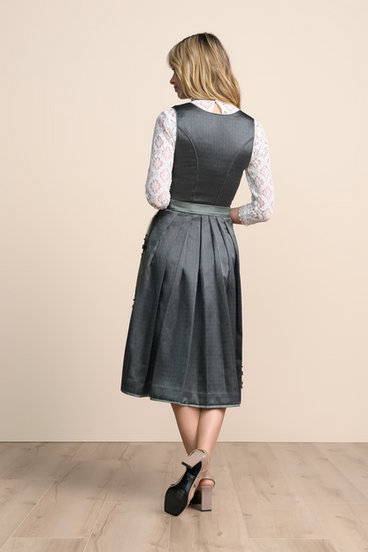 Kruger Long Dirndl 2pcs. 70cm "Lunessa" green (size 36)