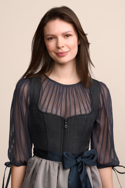 (new) Kruger Long Dirndl 2pcs. 70cm "Marin" black