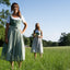 Dirndl mit Leinenoberteil und Baumwollrock