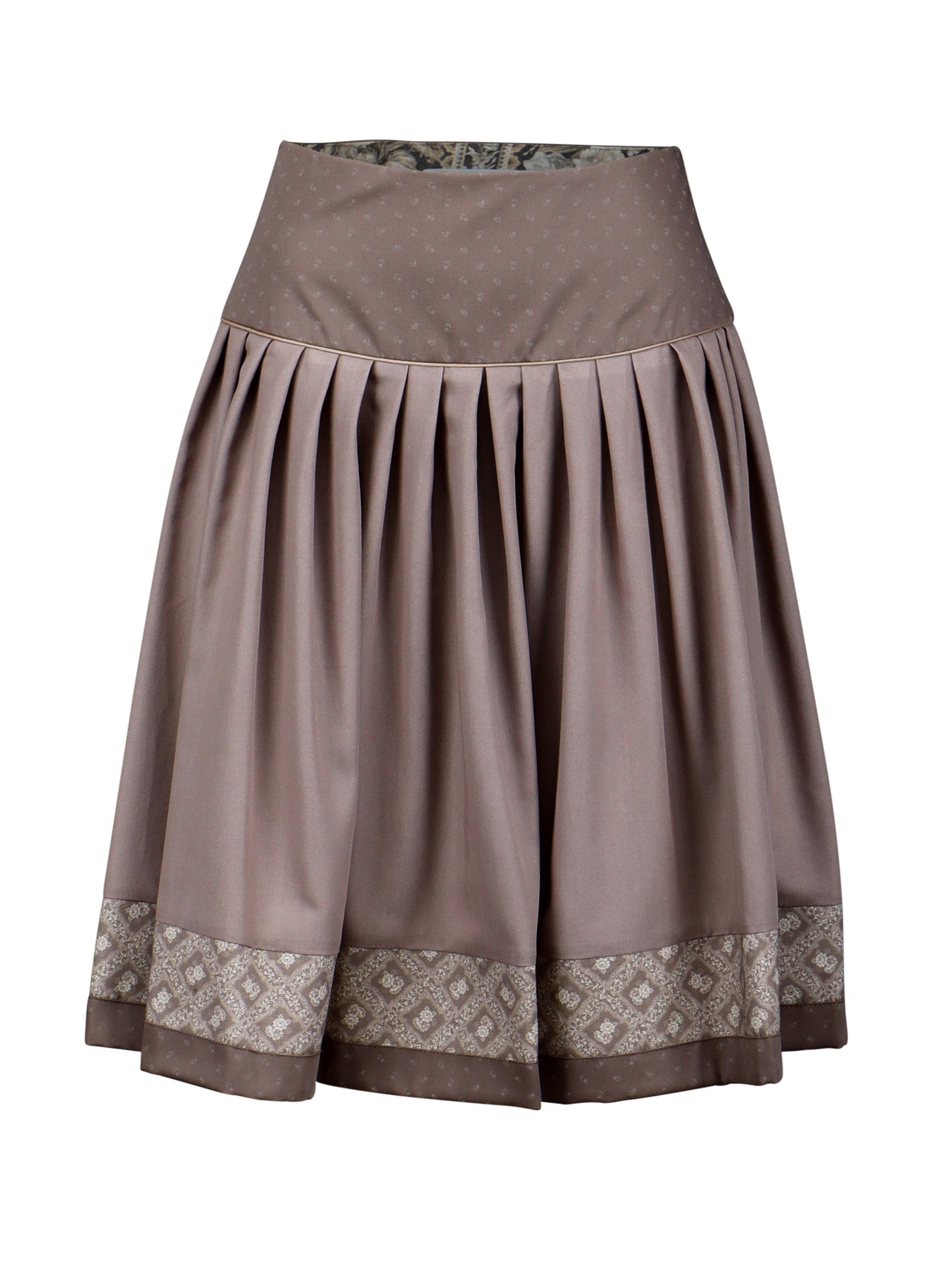 Berwin Traditional Skirt, Taupe — 58cm