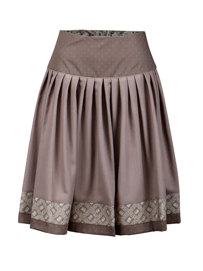Berwin Traditional Skirt, Taupe — 58cm