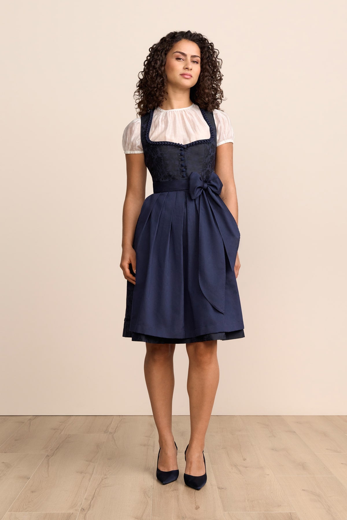 Kruger Olesya midi dirndl in blue, 60cm