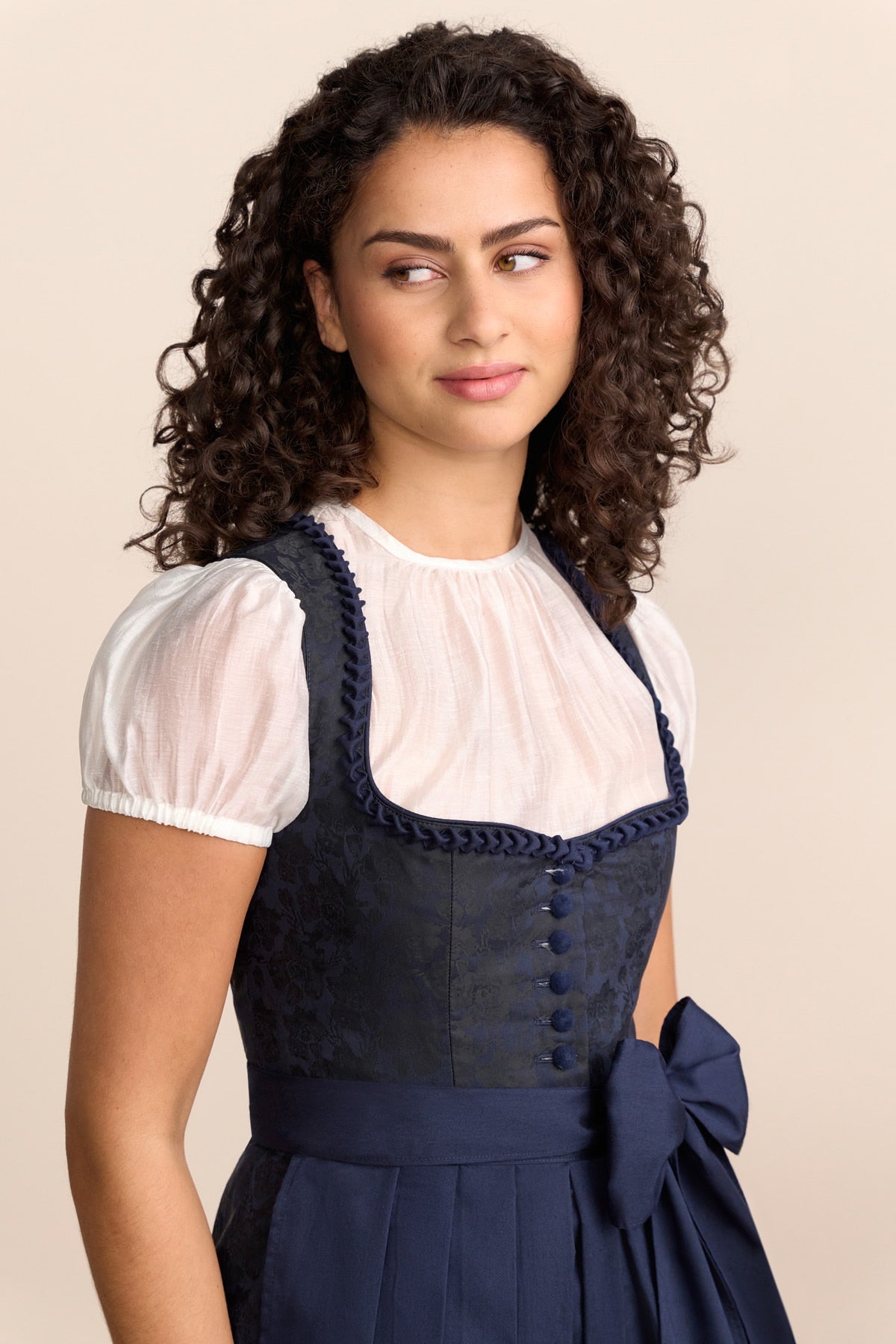 Kruger Olesya midi dirndl in blue, 60cm