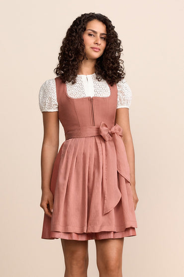 Kruger Luvina mini dirndl in rose, 50cm