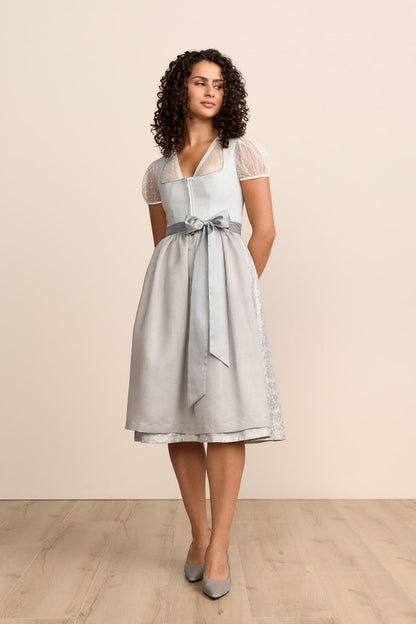 Kruger Zilina long dirndl in grey, 70cm