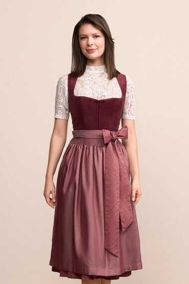 Kruger Veralyn maxi dirndl in red, 80cm