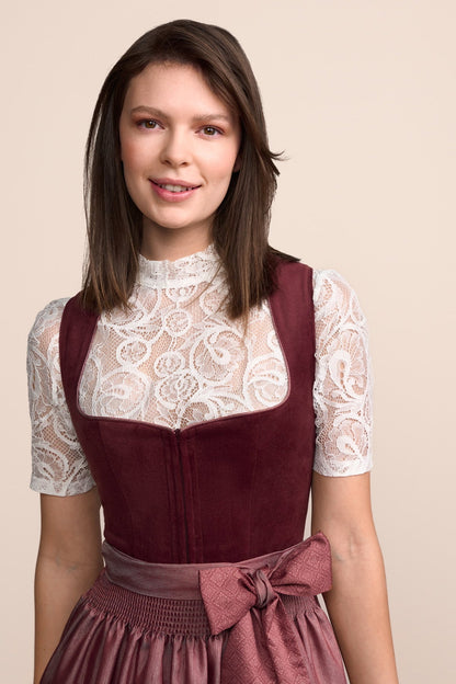 Kruger Veralyn maxi dirndl in red, 80cm