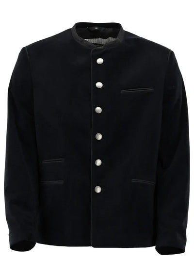 Gipfelstürmer Traditional Velvet Jacket "Xenado" black