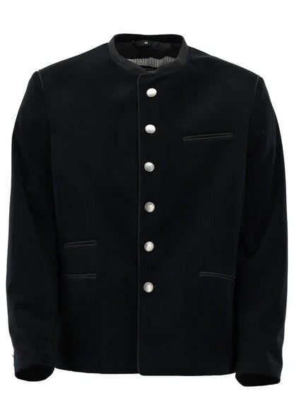 Gipfelstürmer Traditional Velvet Jacket "Xenado" black