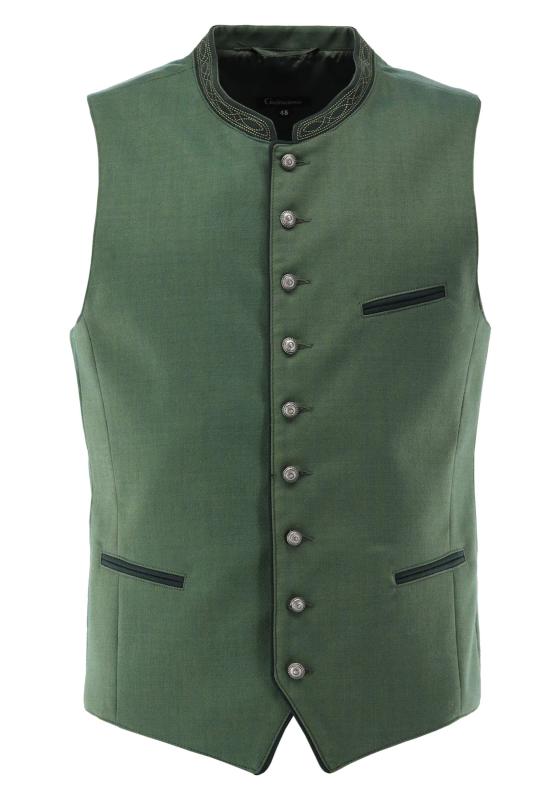 Gipfelstürmer Men's Traditional Vest Ludwig — Green