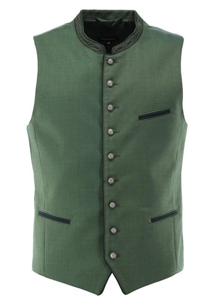 Gipfelstürmer Men's Traditional Vest Ludwig — Green