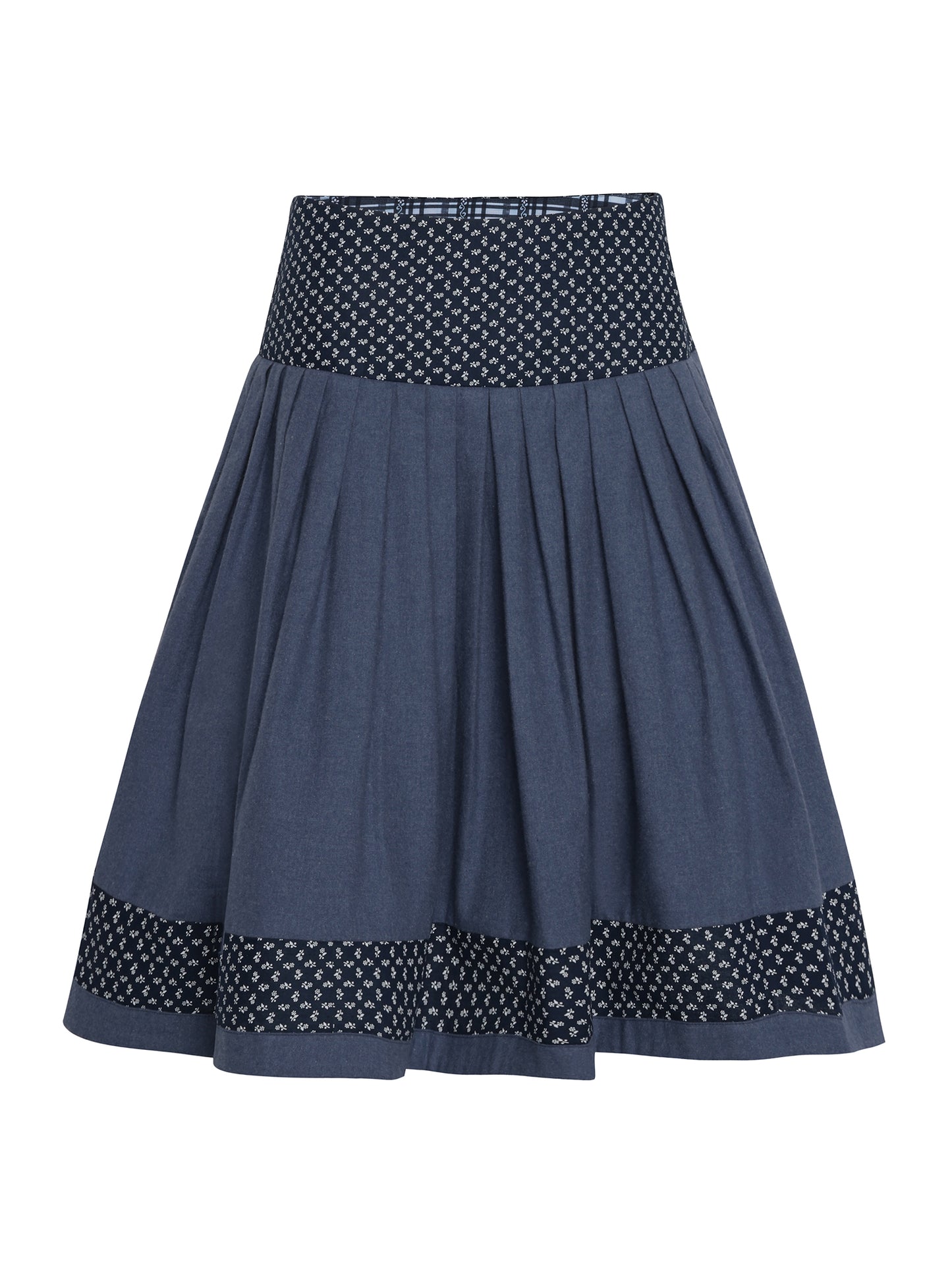 Berwin Traditional Skirt, Navy — 58cm
