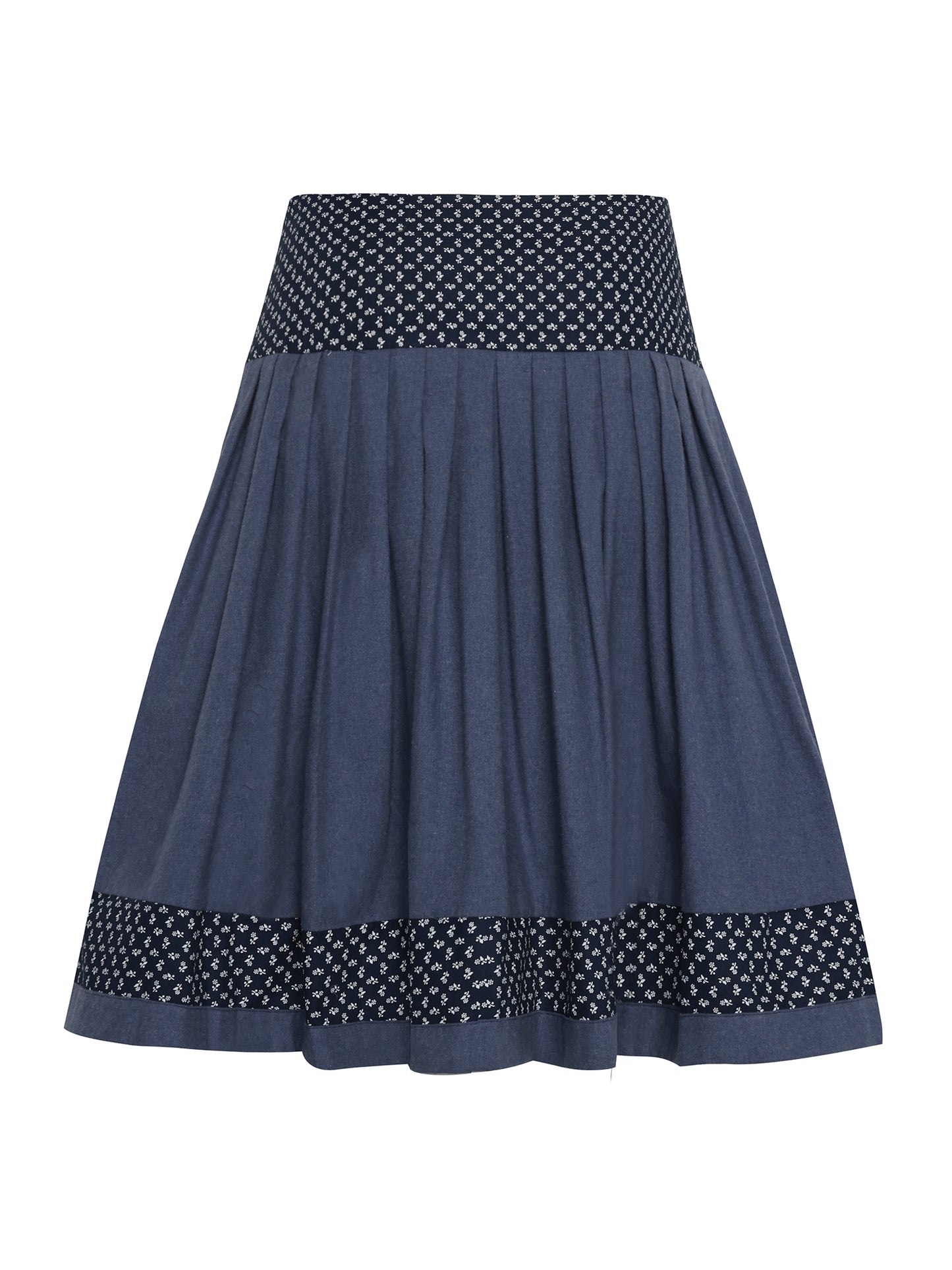 Berwin Traditional Skirt, Navy — 58cm