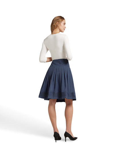 Berwin Traditional Skirt, Navy — 58cm