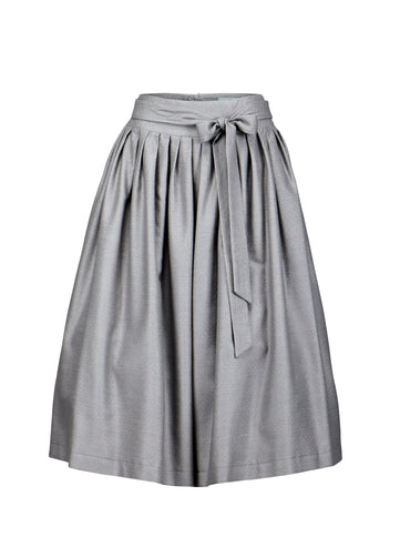 Berwin Traditional Skirt, Medium Grey — 80cm