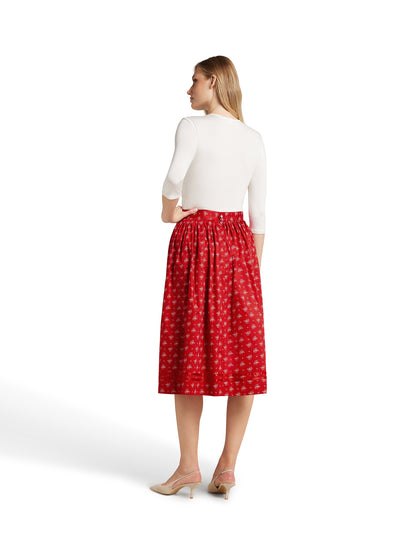 Berwin Traditional Skirt, Rot — 75cm