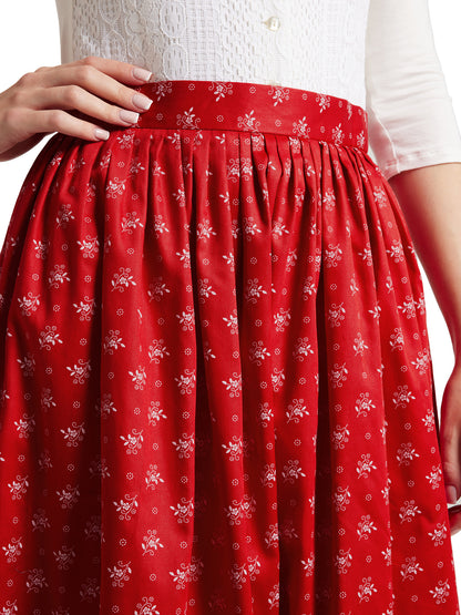 Berwin Traditional Skirt, Rot — 75cm