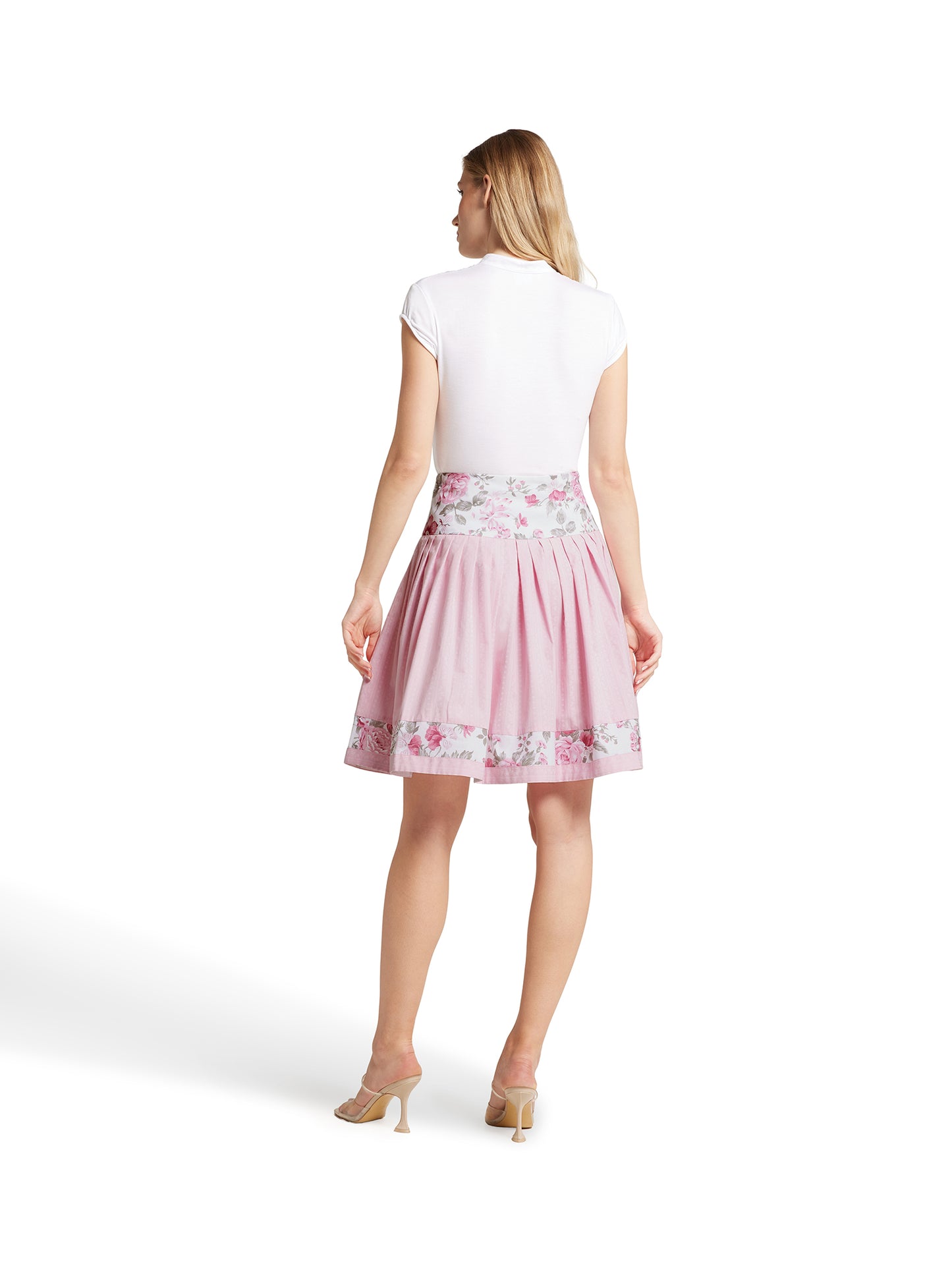 Berwin Traditional Skirt, Rose — 58cm