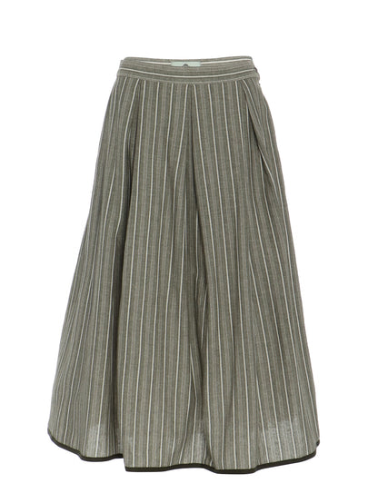 Berwin Traditional Skirt, Olive Green — 80cm