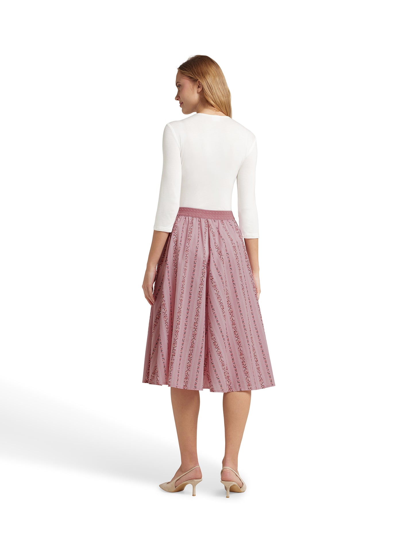 Berwin Traditional Skirt, Rose — 70cm