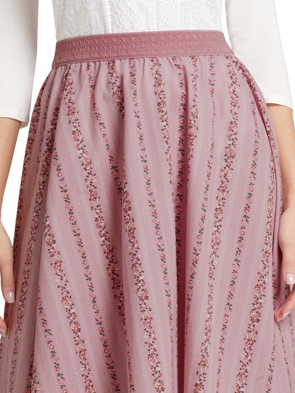 Berwin Traditional Skirt, Rose — 70cm