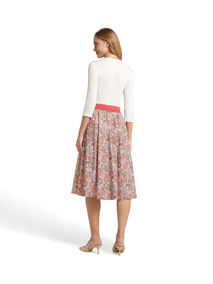 Berwin Traditional Skirt, Coral — 70cm