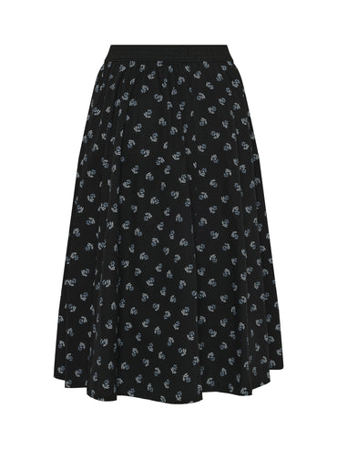 Berwin Traditional Skirt, Black — 70cm
