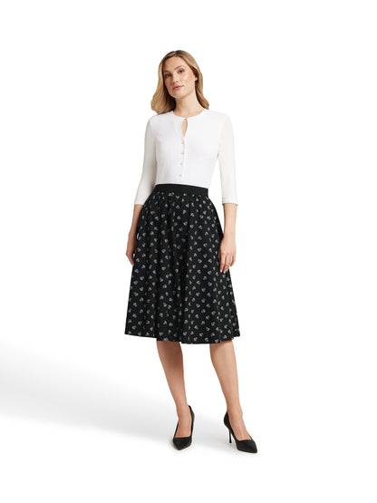 Berwin Traditional Skirt, Black — 70cm