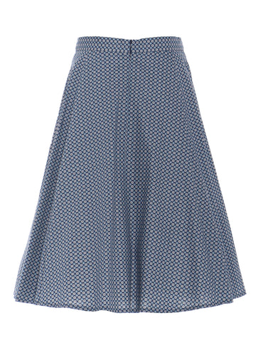 Berwin Traditional Skirt, Navy — 70cm