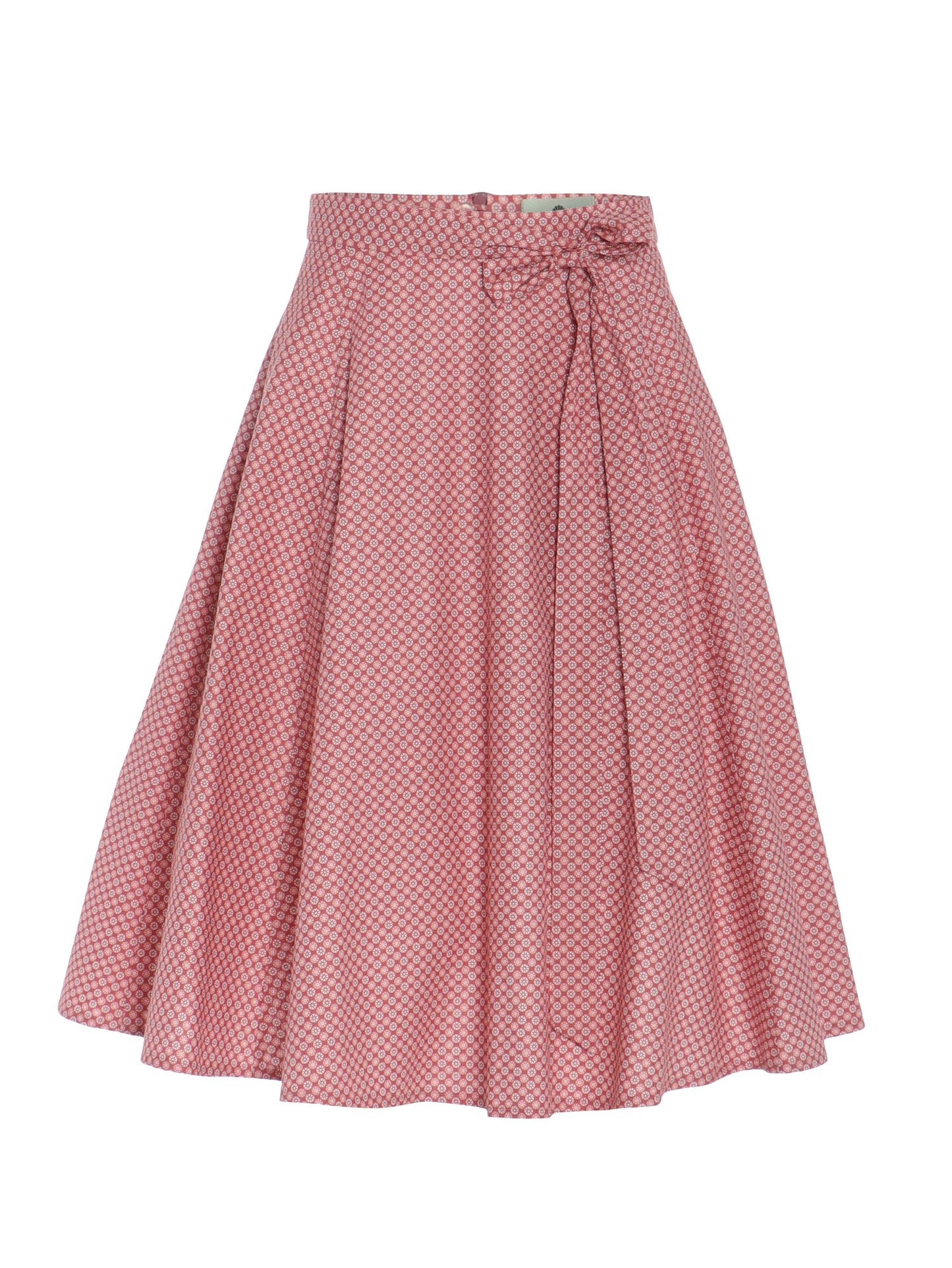 Berwin Traditional Skirt, Coral — 70cm