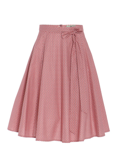 Berwin Traditional Skirt, Coral — 70cm