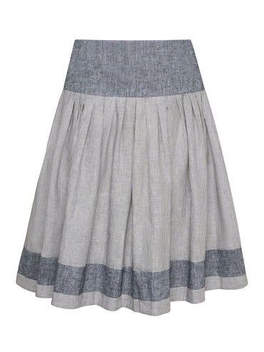 Berwin Traditional Skirt, Black — 58cm