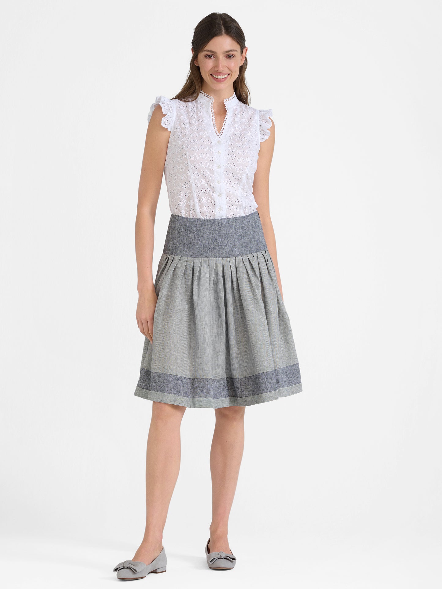 Berwin Traditional Skirt, Black — 58cm